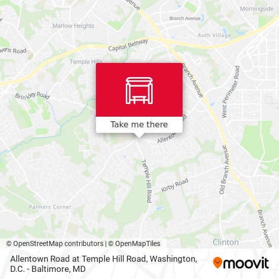 Mapa de Allentown Road at Temple Hill Road