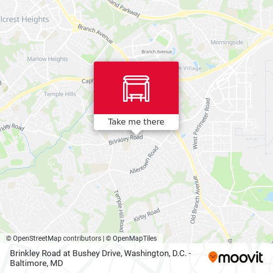 Mapa de Brinkley Road at Bushey Drive