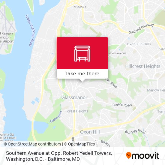 Southern Avenue at Opp. Robert Yedell Towers map