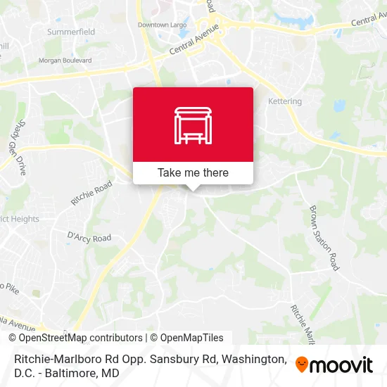 Ritchie-Marlboro Rd Opp. Sansbury Rd map