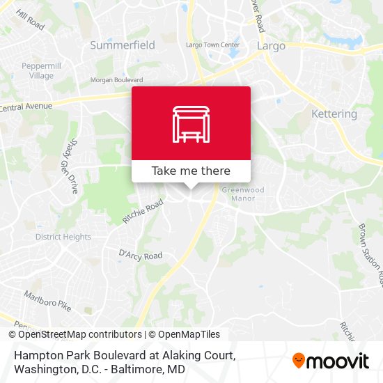 Hampton Park Boulevard at Alaking Court map