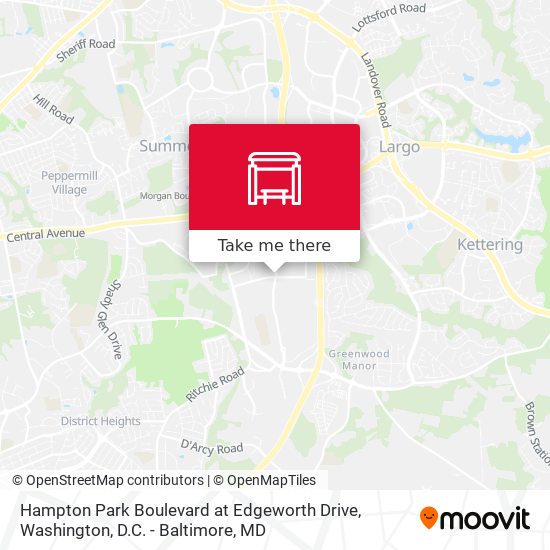 Mapa de Hampton Park Boulevard at Edgeworth Drive