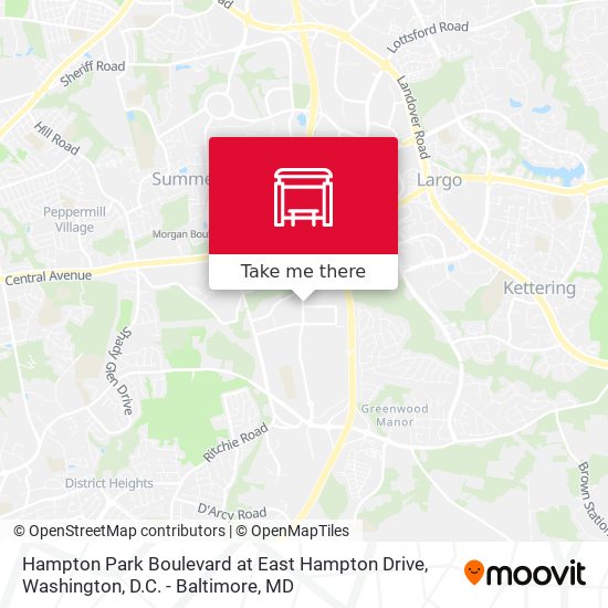 Hampton Park Boulevard at East Hampton Drive map