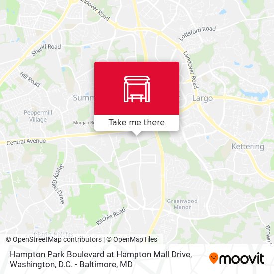 Hampton Park Boulevard at Hampton Mall Drive map