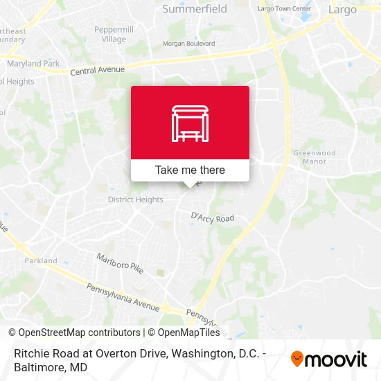 Mapa de Ritchie Road at Overton Drive