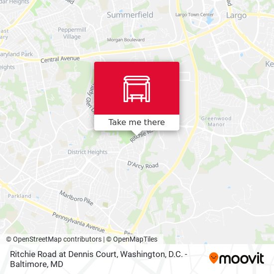 Mapa de Ritchie Road at Dennis Court