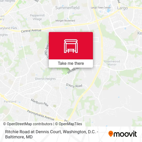 Ritchie Road at Dennis Court map