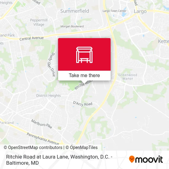 Ritchie Road at Laura Lane map