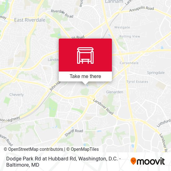 Dodge Park Rd at Hubbard Rd map