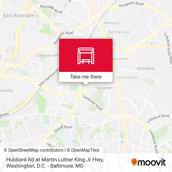 Hubbard Rd at Martin Luther King Jr Hwy map