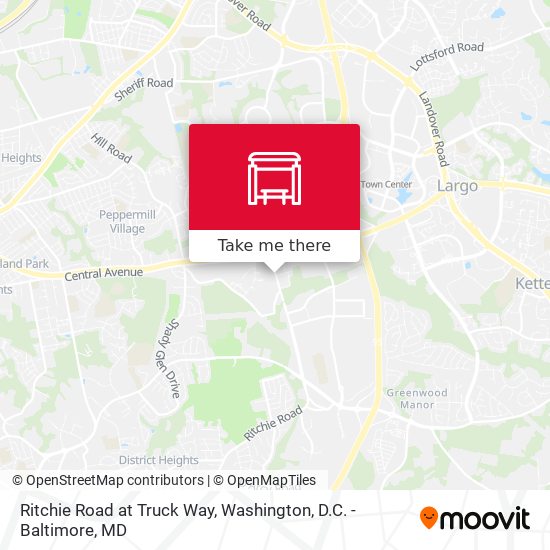 Ritchie Road at Truck Way map