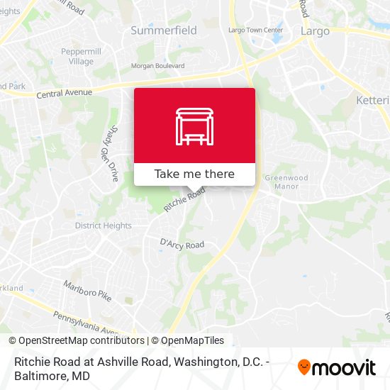 Mapa de Ritchie Road at Ashville Road