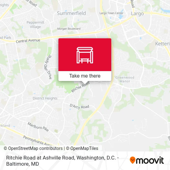 Ritchie Road at Ashville Road map