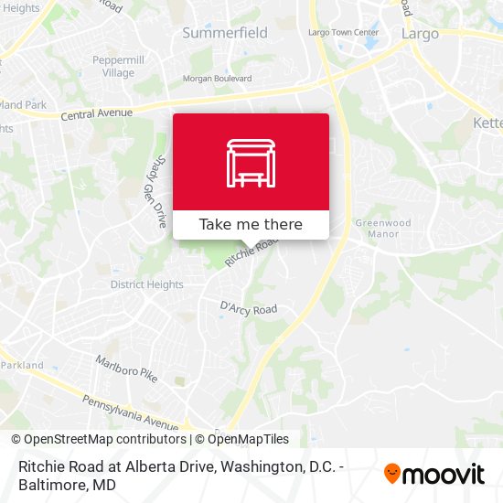Ritchie Road at Alberta Drive map