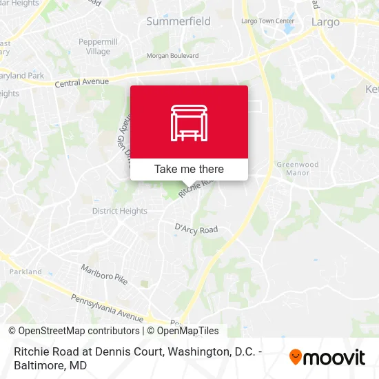 Ritchie Road at Dennis Court map