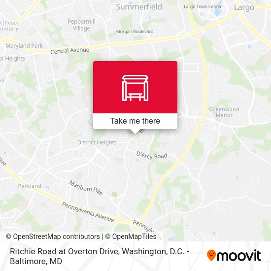 Mapa de Ritchie Road at Overton Drive