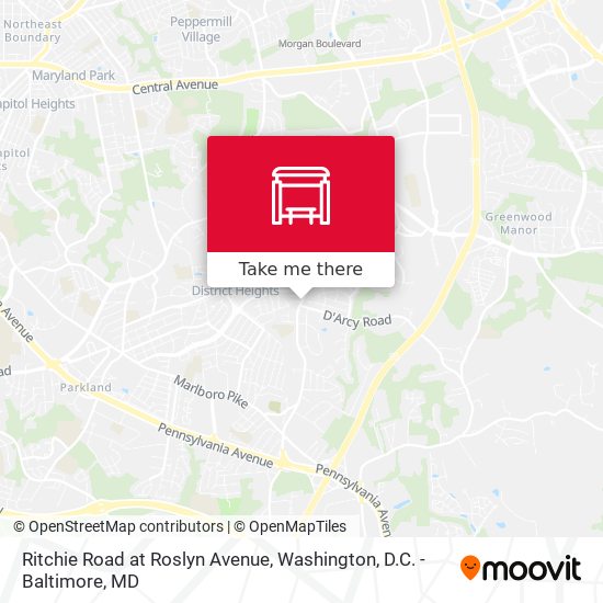 Ritchie Road at Roslyn Avenue map