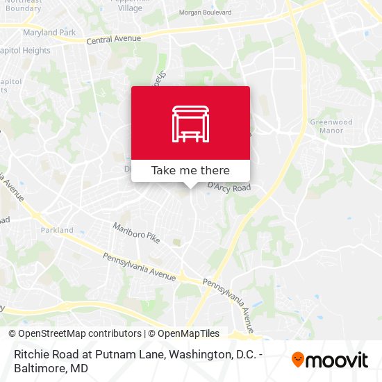 Ritchie Road at Putnam Lane map