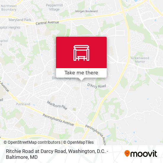 Mapa de Ritchie Road at Darcy Road