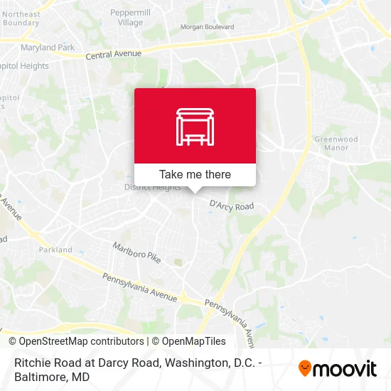 Ritchie Road at Darcy Road map