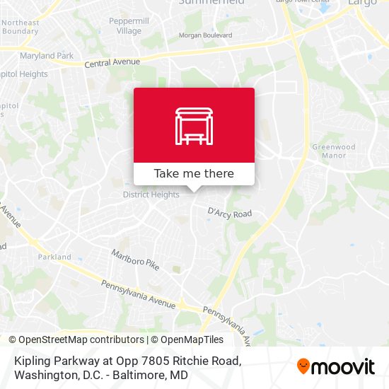 Kipling Parkway at Opp 7805 Ritchie Road map