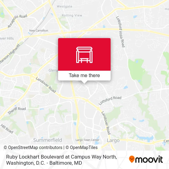 Ruby Lockhart Boulevard at Campus Way North map