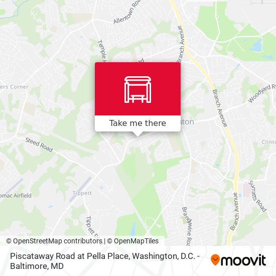 Piscataway Road at Pella Place map