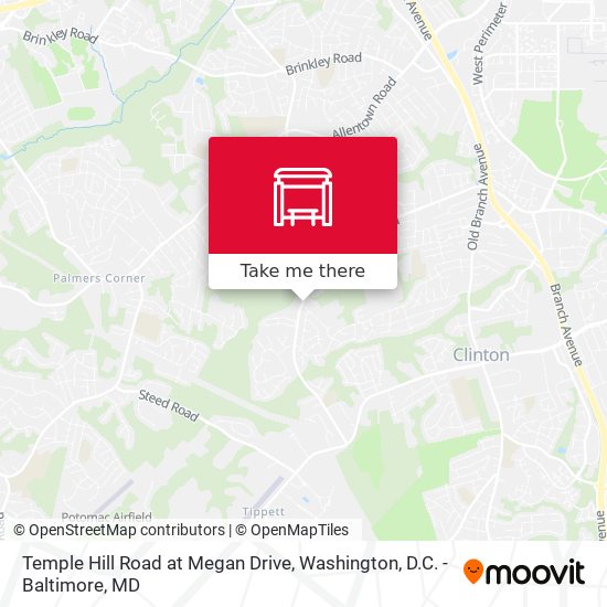 Mapa de Temple Hill Road at Megan Drive