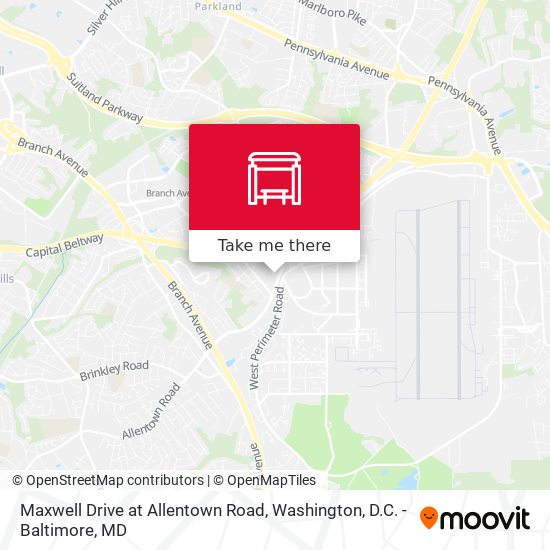 Maxwell Drive at Allentown Road map