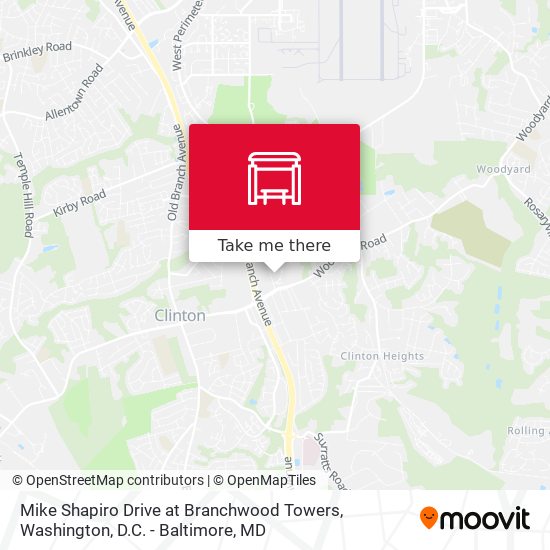 Mike Shapiro Drive at Branchwood Towers map
