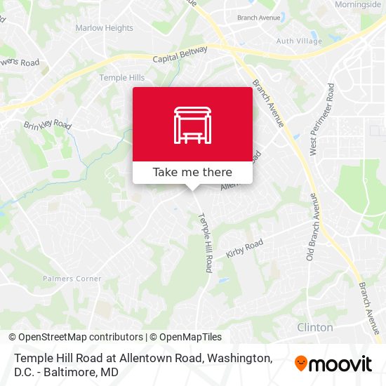 Mapa de Temple Hill Road at Allentown Road