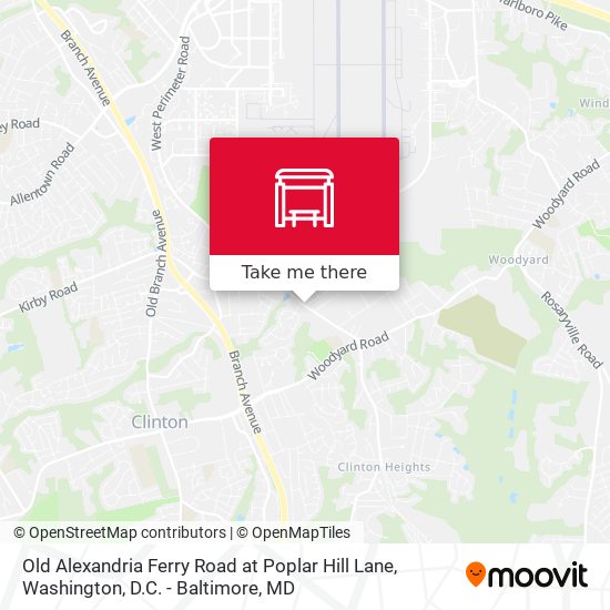 Old Alexandria Ferry Road at Poplar Hill Lane map