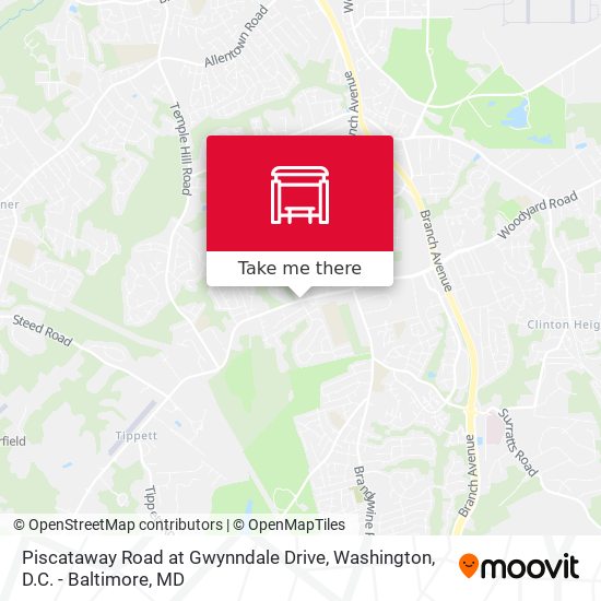 Mapa de Piscataway Road at Gwynndale Drive