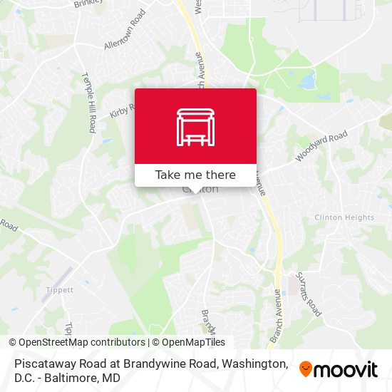 Mapa de Piscataway Road at Brandywine Road