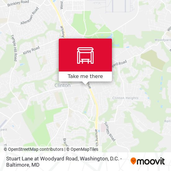 Stuart Lane at Woodyard Road map
