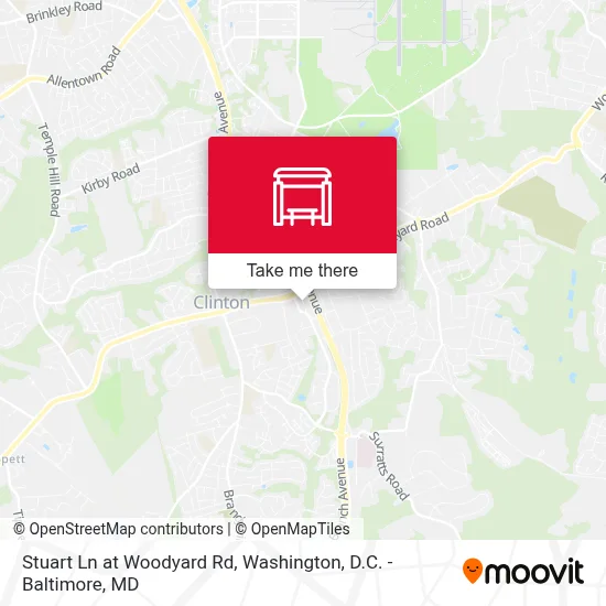 Stuart Ln at Woodyard Rd map