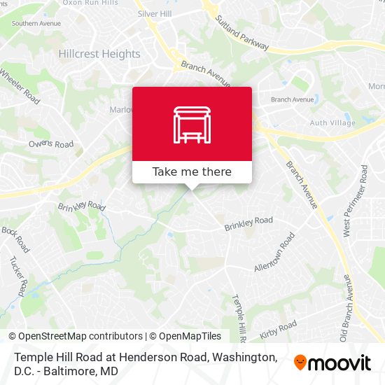 Temple Hill Road at Henderson Road map