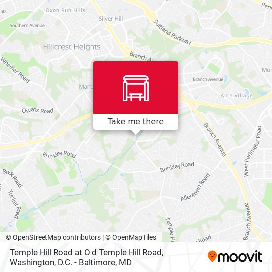 Temple Hill Road at Old Temple Hill Road map
