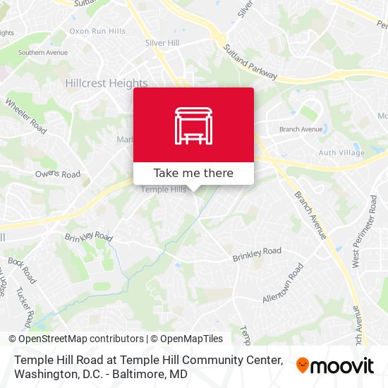 Temple Hill Road at Temple Hill Community Center map