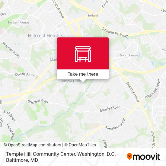 Temple Hill Community Center map