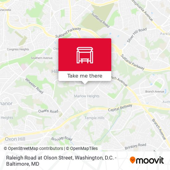 Raleigh Road at Olson Street map