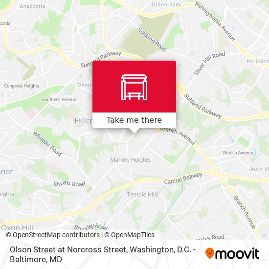 Olson Street at Norcross Street map
