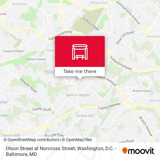 Olson Street at Norcross Street map