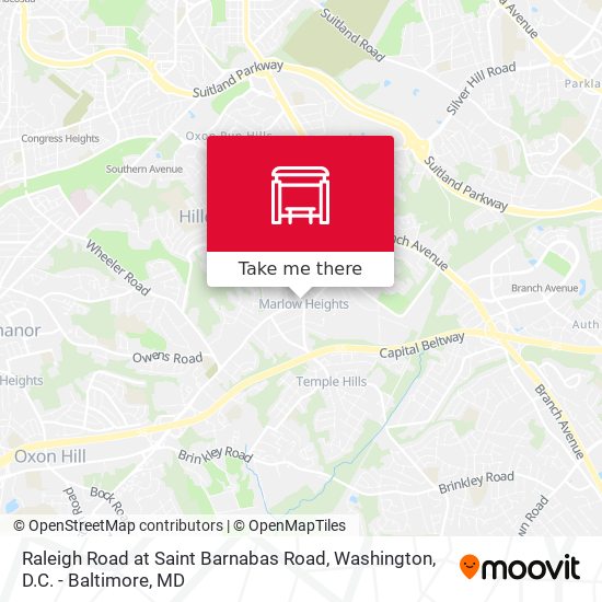 Raleigh Road at Saint Barnabas Road map