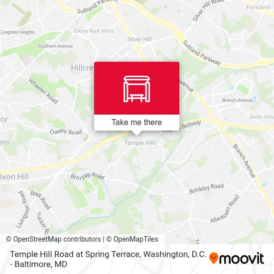 Temple Hill Road at Spring Terrace map