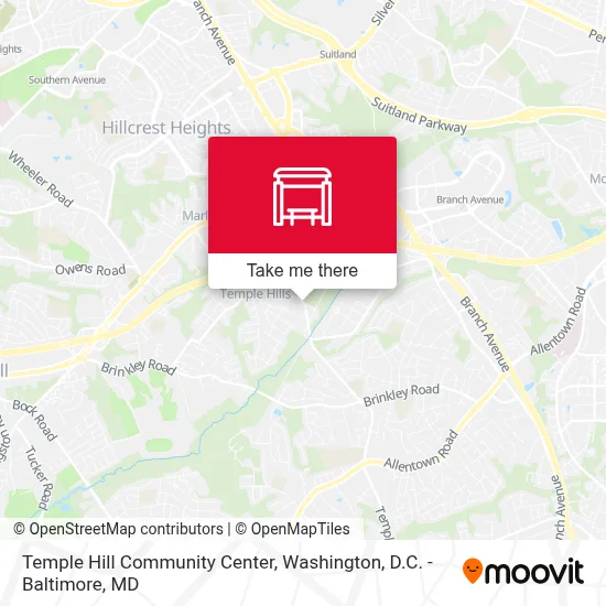 Temple Hill Community Center map