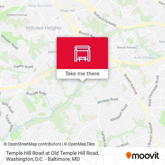 Temple Hill Road at Old Temple Hill Road map