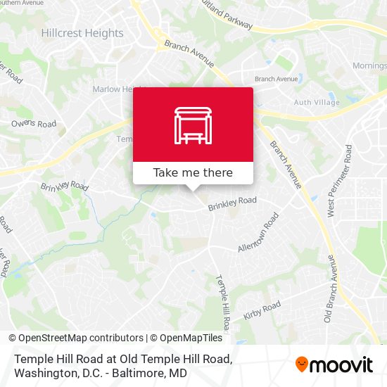 Temple Hill Road at Old Temple Hill Road map