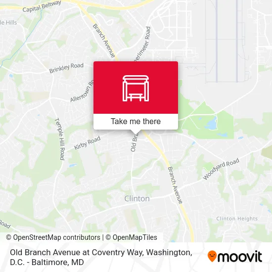 Old Branch Avenue at Coventry Way map