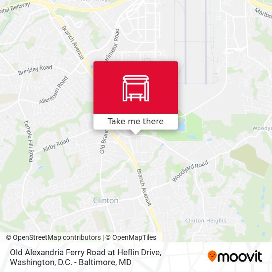 Old Alexandria Ferry Road at Heflin Drive map